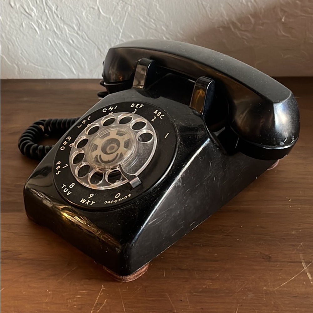 🖤📞Vintage Bell System Western Electric Black Rotary Dial Telephone🖤📞 - Picture 3 of 5